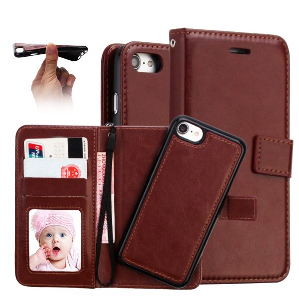 iPhone XR Case,2 In 1 Magnetic Wallet Case Detachable Cover For iPhone 6/7/8/X/XS/XR/XS MAX,Samsung Galaxy S8,S9