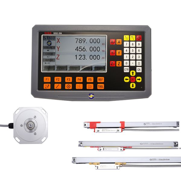 SDS 2-3VA Digital Readout And Linear Encoder Multilingual System , 100V-240V DRO 3 Axis Kit