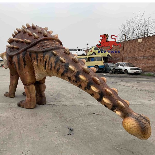 Natural Color Realistic Dinosaur Costume Manual Control Ankylosaurus Costume