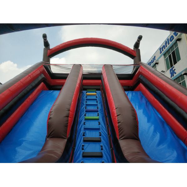 Silk Printing Large Pirate Inflatable Slip Slide For Backyard Activities