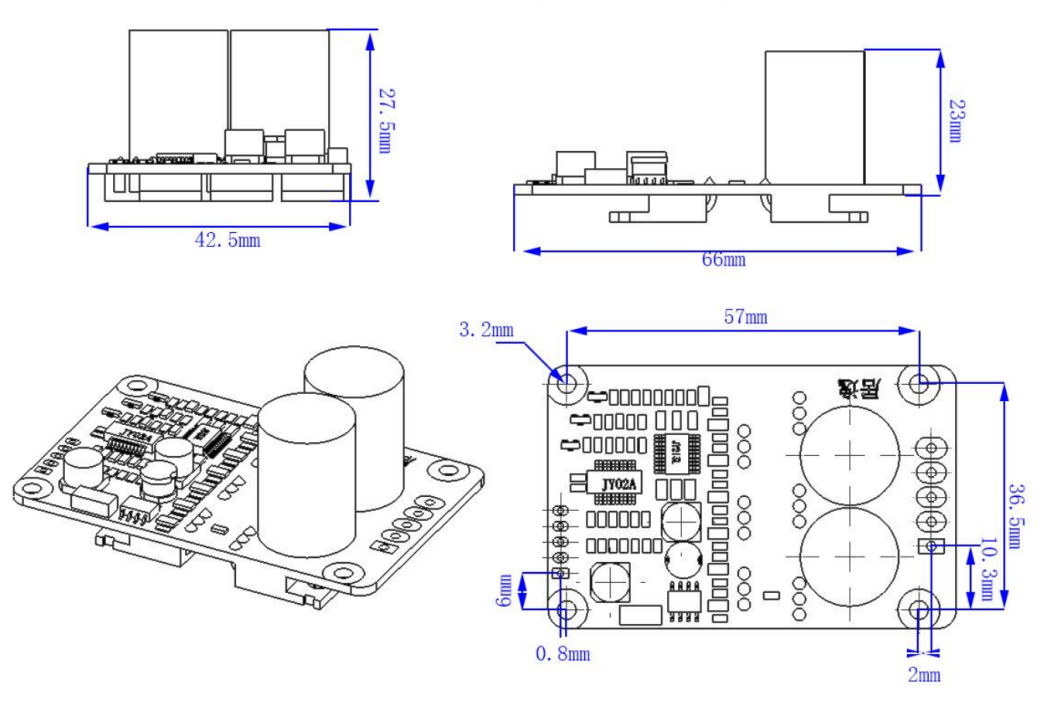 JUYI Tech 18-50V 15A BLDC Motor Driver Board For Sensorless Brushless DC Motor , DC Motor Controller