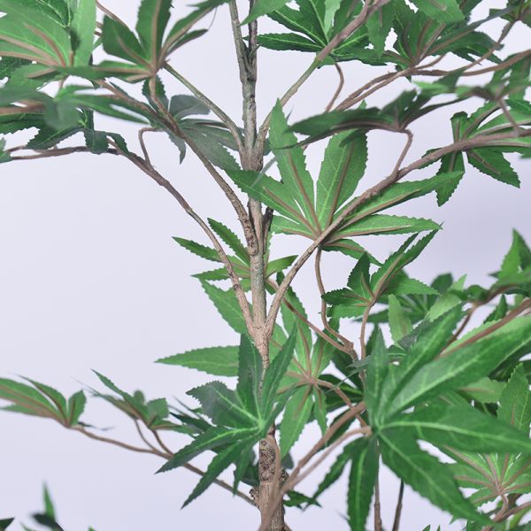 Green Bonsai 5.2 FT 6 FT Japanese Maple Tree Artificial For Home Living Room Decoration