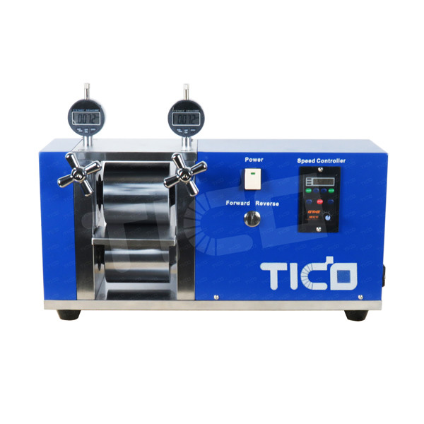 China Electrode Battery Calendering Machine 150mm Adjustable Lab Electric Rolling Press wholesale