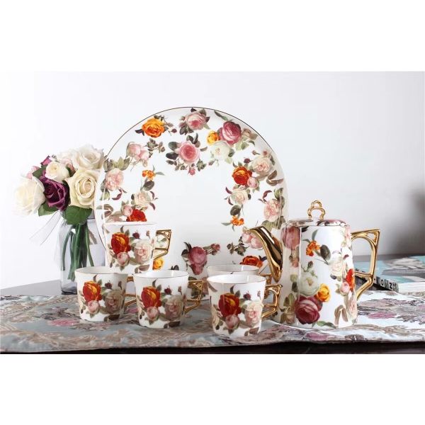 Eco Friendly SGS 8oz 235ml Bone China Coffee Cup Sets