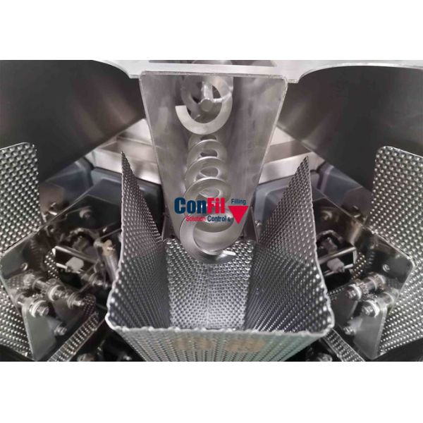 Screw Feeding Multihead Weigher For Pickles Marinated Vegetable Fruits