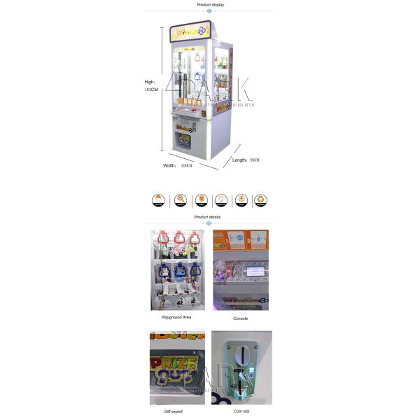 Amusement mini golden key crane machine coin pusher joystick control doll drop machine