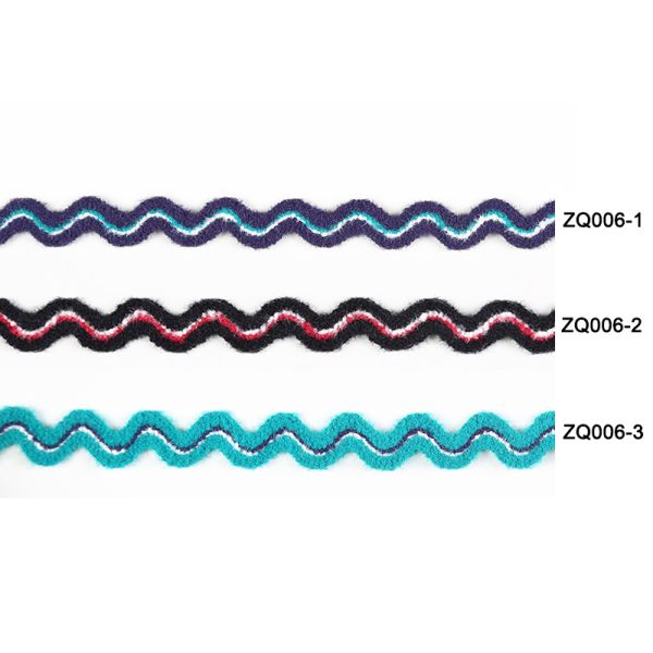 SGS Eco friendly 1/4" Sewing Zig Zag Ribbon Trim