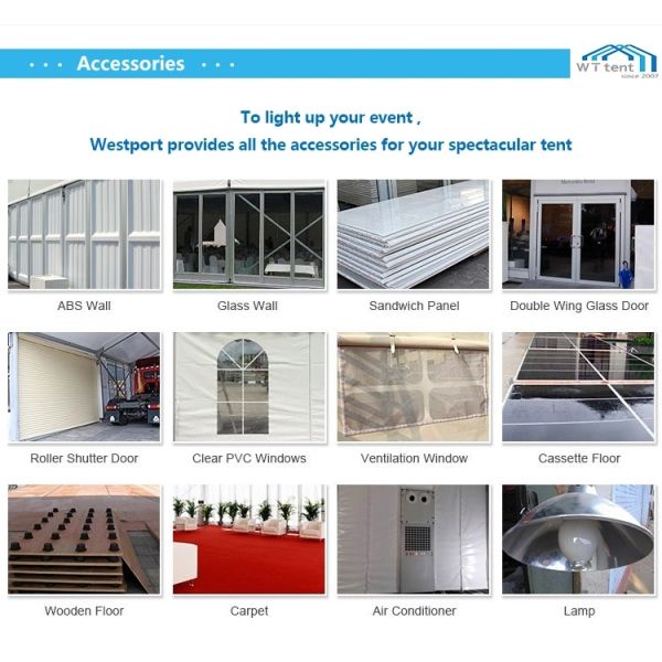 Colorful Glass Circus High Peak Tent Temporary Structure For Trade Events