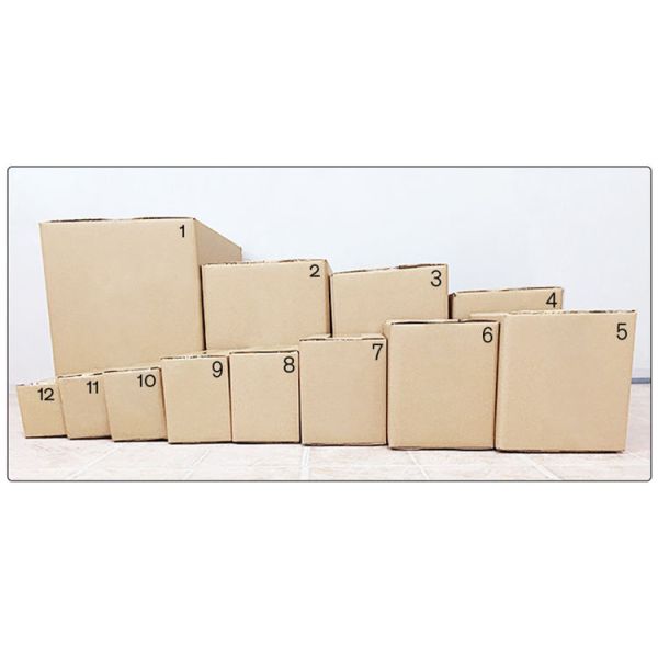 Custom Size Eco-friendly Kraft Corrugated Paper Carton Box For Goods Shipping