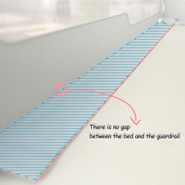 Breathable Nonslip Extra Long Bed Rail Safety Guard Multipurpose