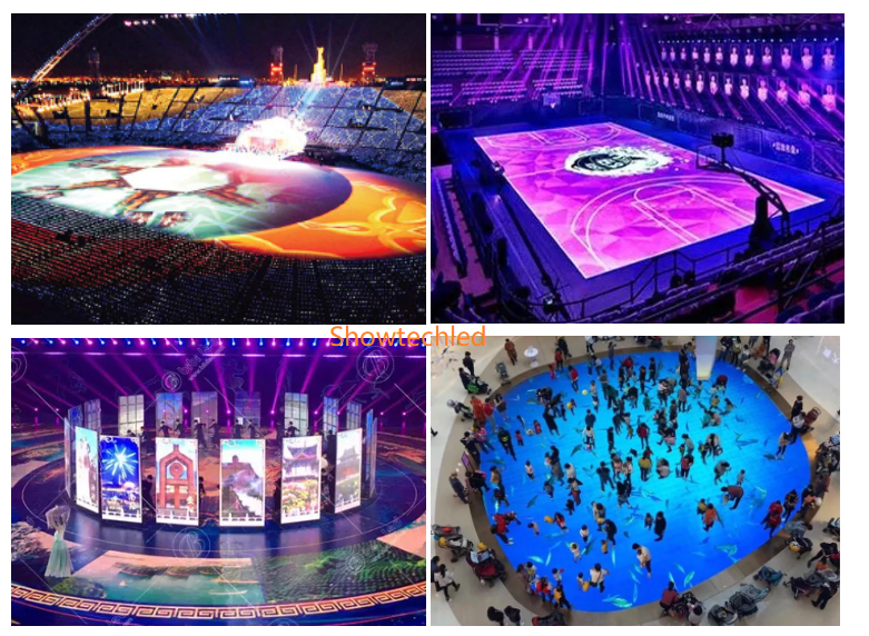 P6.25 3500cd/M2 Outdoor Fixed LED Display Interactive Floor Full Color LED Screen
