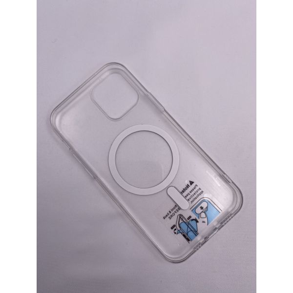 Transparent FCC Qi 4mm Induction Magnetic Phone Case For IPhone12
