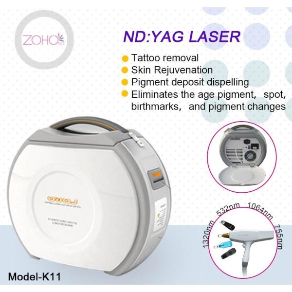 Portable Q Switch Nd Yag Laser Machine Pigment Removal