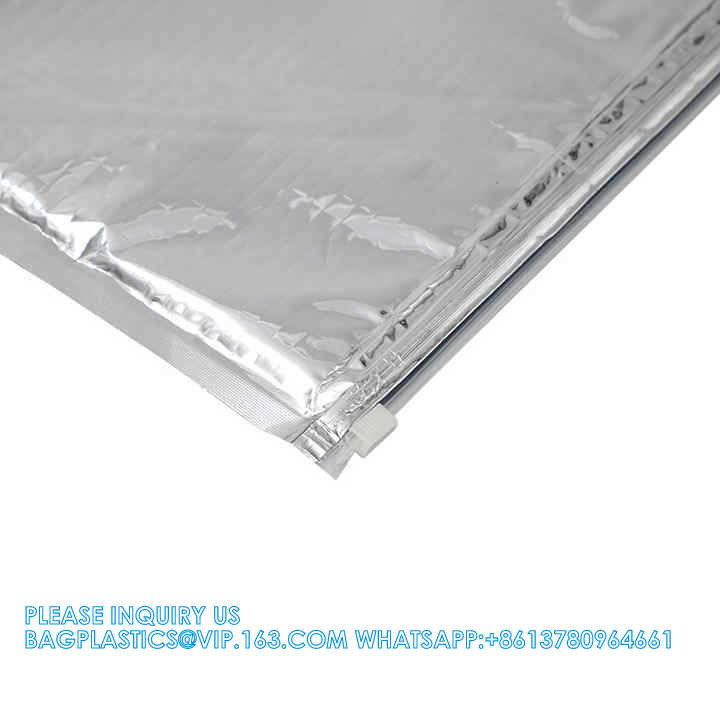 Collapsible Insulated Shopping Grocery Cooler Bag For Fish Seafood Zipper Insulation Pouch