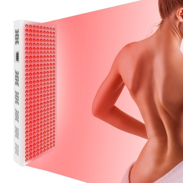 1500W Red Light Therapy Panel 300 LEDs 660nm 850nm No Flicker No EMF Pain Relief Full Body
