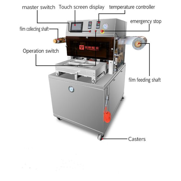 2KW Modified Atmosphere Packaging Machine Nitrogen Vacuum Sealer