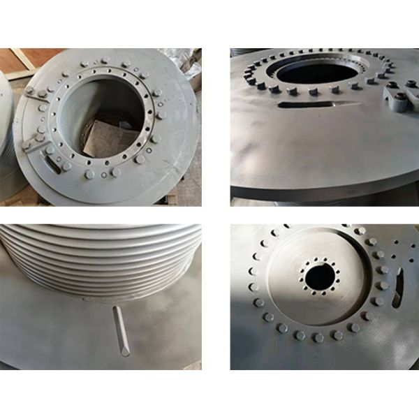 LBS 80KN Pulling Force Rope Winch Drum With 24mm Steel Wire