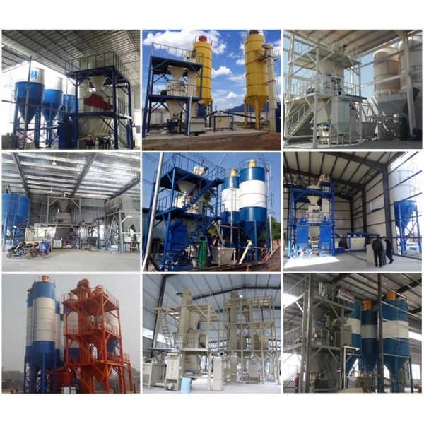 PLC Control Dry Mortar Production Line Putty Powder Production Line CE
