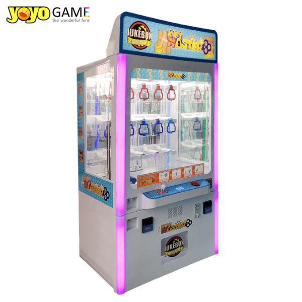 Coin Operated Key Master Game Golden Key Prize Vending Game Machine With Bill Acceptor