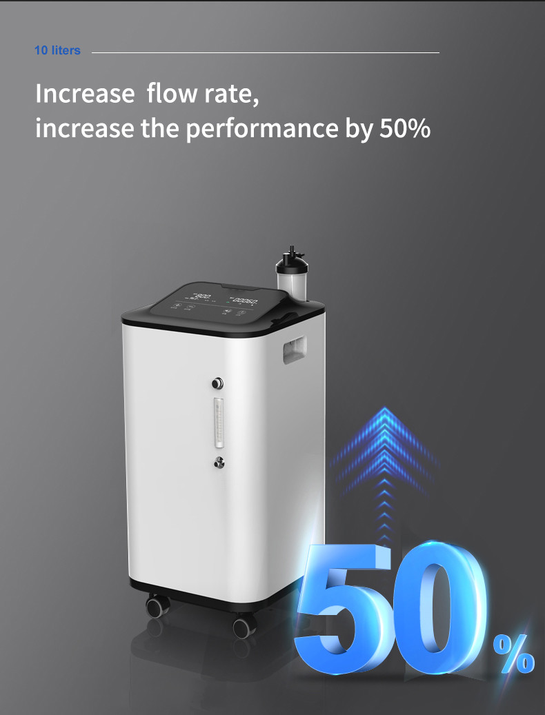 Health Care 93% Purity Portable Oxygen Concentrator 10l Medical Grade