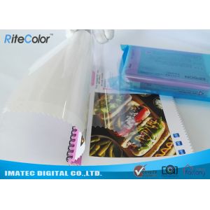 Eco Solvent PP Synthetic Paper , Adhesive Matte Polypropylene Film Rolls