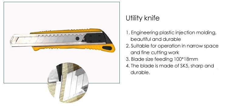JYH-HTS09-8 Decoration Household Tool Sets With Claw Hammer