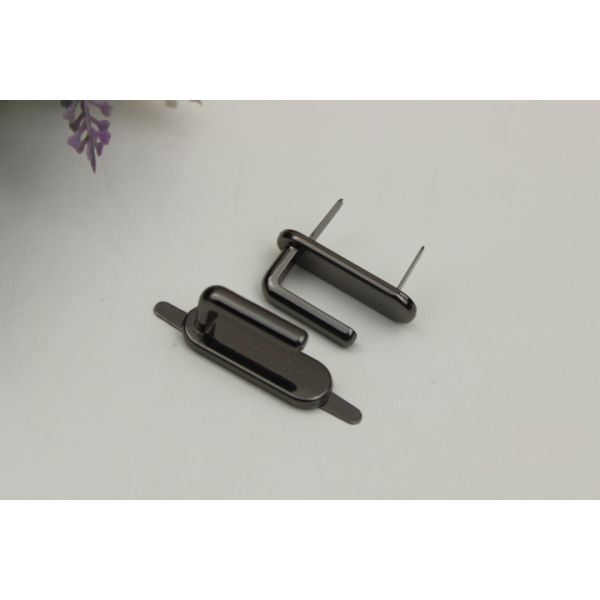 New idea products bag hardware nickel color metal arch bridge 35 mm with zinc alloy