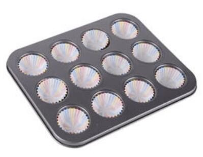 Hot selling customized Classic Non stick 6,24 cups muffin pan /cake mold with Paper Cup
