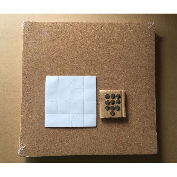 High Quality 4PK 12X12 LIGHT CORK TILES, 4.5mm thicness