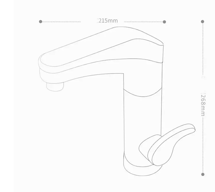 7 Gears Electric Instant Water Heater Tap CE Kitchen Faucet With Temperature Display