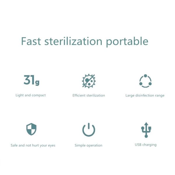 Hand-held portable sterilization sterilizer led ultraviolet light streilizer uv disinfection stick