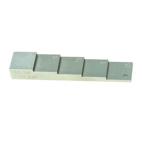 5 Step Ultrasonic Calibration Blocks , ultrasonic reference blocks Thickness step wedge block