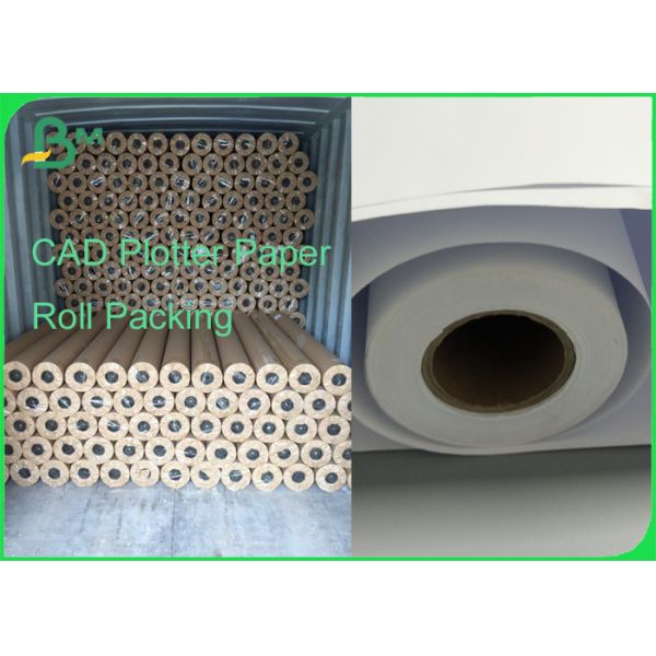 36" 48" 45gsm - 80gsm CAD Plotter Paper For Garment Drawing