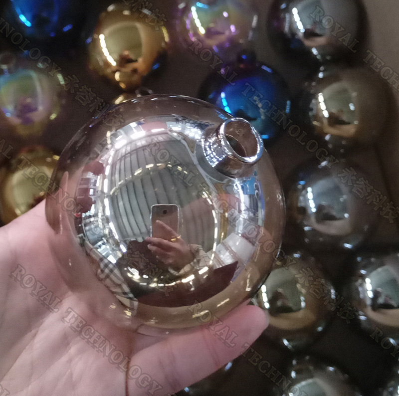 Glass Balls Decoration PVD Coating Service , 0.5 - 3 Microns Film, Cathodic Arc Plating