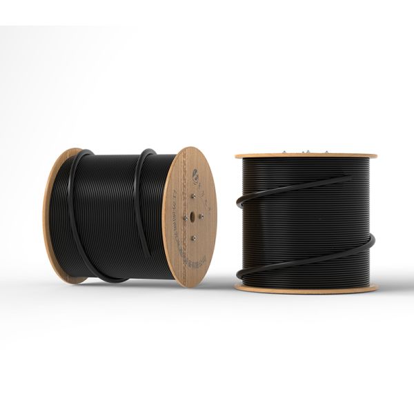 FTTH Waterproof Cable 2-core B6a2 Tight Sleeve Indoor Optical Cable with Hybrid Cable