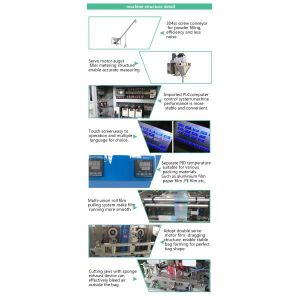 High Performance , Stable Running Full Automatical Powder Weigh Fill Machine