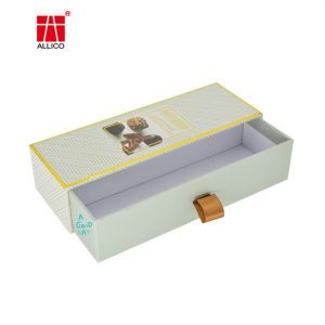 China FSC Wedding Chocolate Sliding Drawer Gift Boxes Matt Lamination wholesale