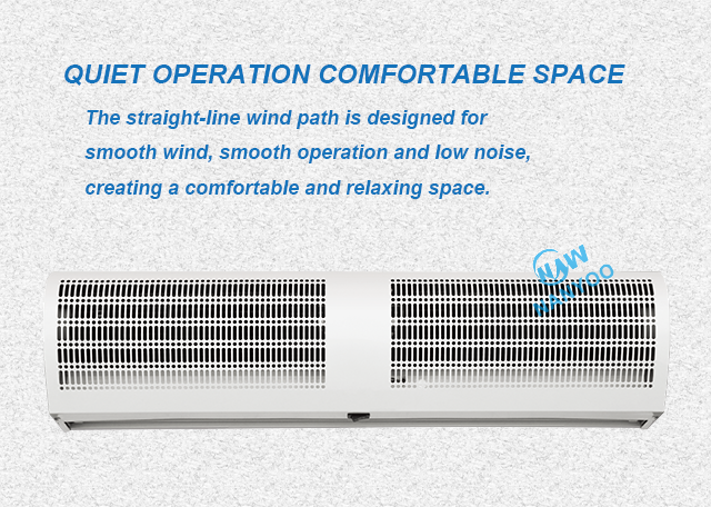 Metal Casing 120mm Cross Flow Air Curtain For Entrance Door Warehouse