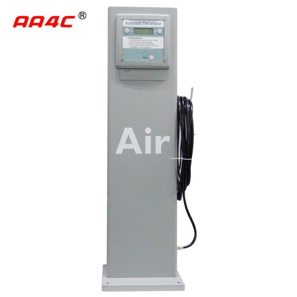 Pedestal Automatic Digital Tyre Inflator (Outdoor, Inflator IP66) E-010-OD-WP-N-SL (Stainless steel cabinet)