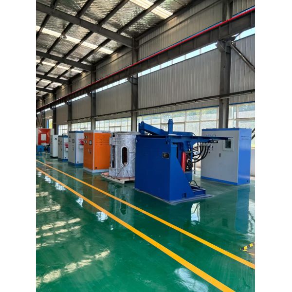 1 Ton Capacity Metal Foundry Melting Pot Steel Iron Electric Smelting Furnace Aluminium Melting Furnace Industrial Furnace