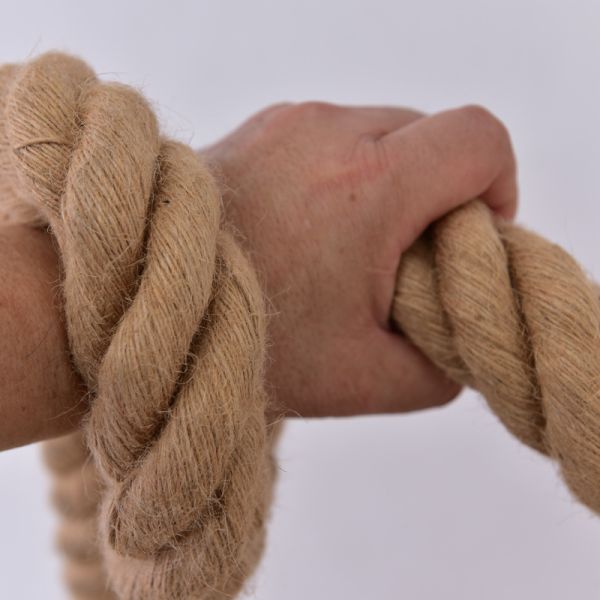 6mm-60mm Yellow Jute 3 Strands Twisted Rope Applied in Decoration or Sea Fishing Rope