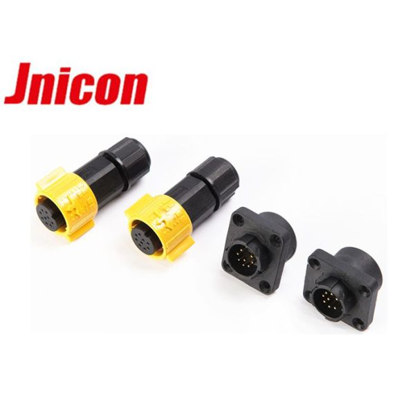 Waterproof Electric Signal Connector 9 Pin With Male Female Plug IP67
