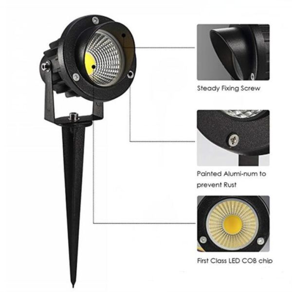 Outdoor LED Garden Lights , 3000K Warm White Garden Path Lights 12W 12V DC