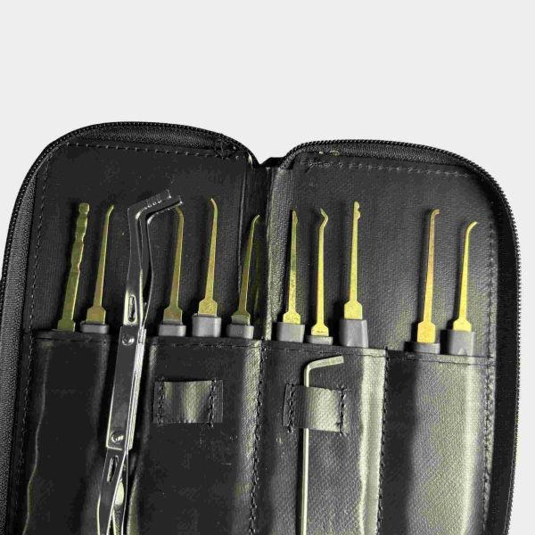 24pcs Practice Padlock Set Stainless Steel Tubular Lock Picking Tools 7 In 1