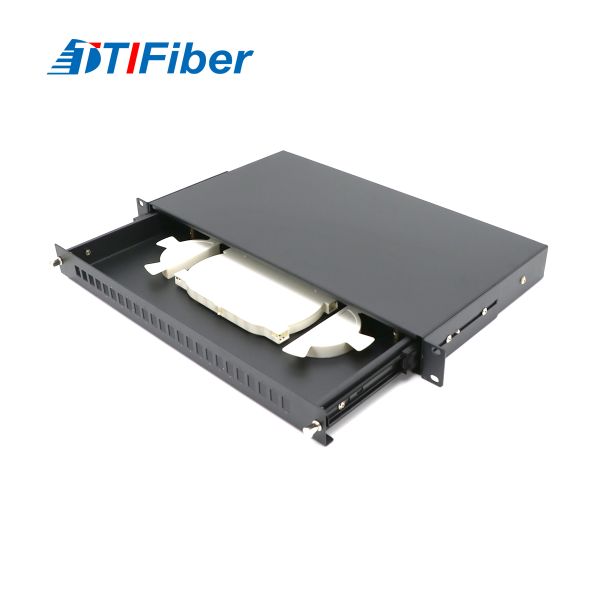 19" 1u 24 Port Sc Sx Optic Fiber Optic Terminal Box For FTTH