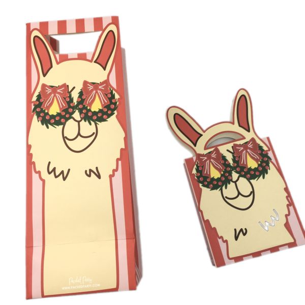 Eco Friendly Branded Paper Bags 300gsm Luxury Gift Christmas Tote Fashion Shopping Packaging