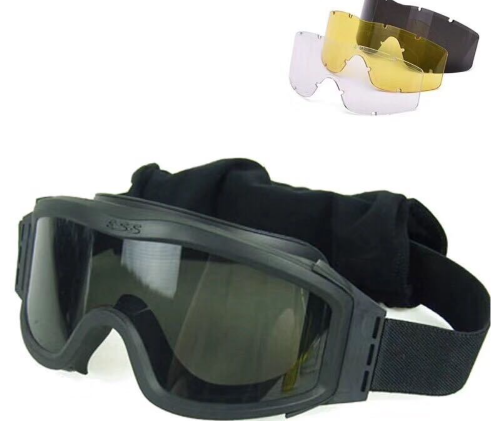 Full Face Tactical Military Goggles TPU Windproof Reticular Construction Breathable