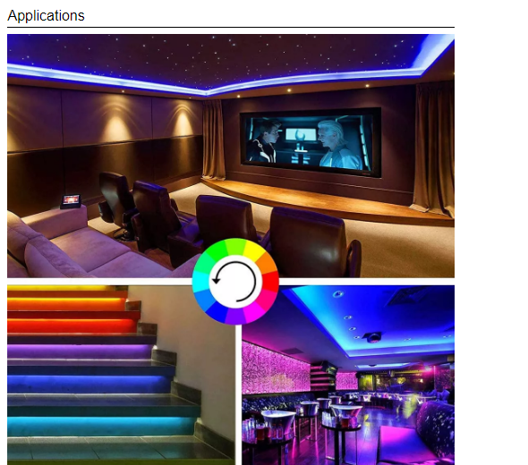 10m SMD 5050 RGB LED Strip ABS Body Smart Phone App Control Decorative Lighting