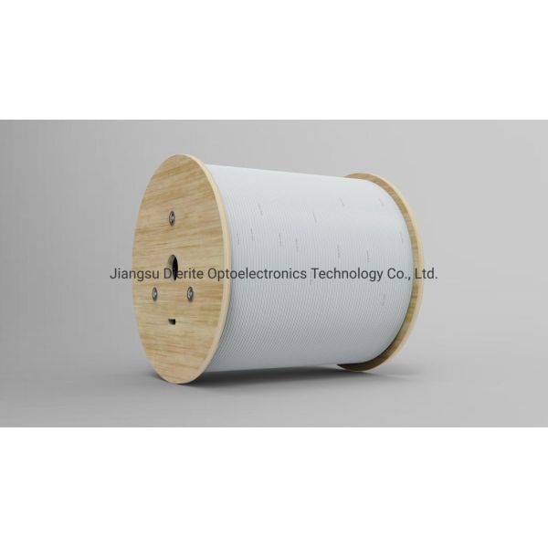 FTTH Flat Drop Cable With FRP Strength LSZH Fiber Optic Cable