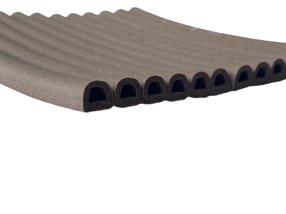 Customized Orange Self Adhesive Foam Sealing Strip for Sound Insulation Doors and Windows